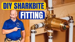 DIY How To Install Copper To Pex  Shower and Bath Plumbing [upl. by Anairda]