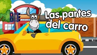 Canciones infantiles Descubre las partes del carro cantando  Doremila videoseducativos [upl. by Eberta]