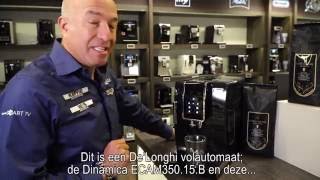 DeLonghi Dinamica Ecam 35075 Making Latte Macchiato Coffee Machine Automatic Review [upl. by Ennailuj]