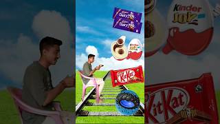 Colourful biscuits wheel to dairy milk amp ice cream funny vfx magic 😄 shortsfeed trendingshorts [upl. by Ehtylb546]