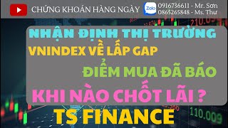 NHẬN ĐỊNH THỊ TRƯỜNG 2612024 VNINDEX VỀ LẤP GAP  ĐIỂM MUA ĐÃ BÁO  KHI NÀO CHỐT LÃI [upl. by Jdavie]