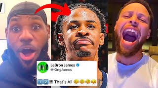 NBA PLAYERS REACT TO JA MORANT GAME WINNER FIRST GAME BACK  JA MORANT REACTION [upl. by Salot]