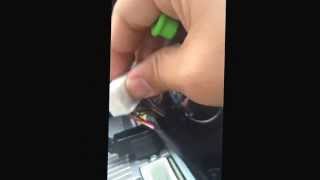 How to install AUX cable in some Mitsubishi models Eclipse Endeavor Galant MZ360135EX cable [upl. by Brozak934]