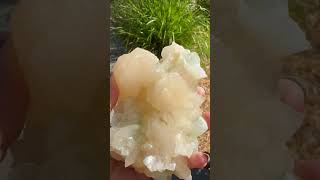 Extra video of Peach Stilbite and Green Apophyllite specimen [upl. by Mccutcheon235]