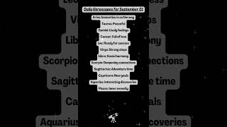 Daily Horoscopes for September 01 astrology zodiasigns birthsigns horoscopes hindi [upl. by Bonnette329]