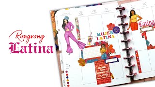 Latina Ladies PLAN with me in the Happy Planner [upl. by Enrev]