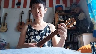 comedy waltz FAIRGROUND ATTRACTION banjolele cover [upl. by Tonkin]