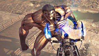 ATTACK ON TITAN 2  Reiner ARMORED TITAN vs Mutant ARMORED TITAN Boss Fight [upl. by Scheider442]