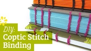 DIY Coptic Stitch Bookbinding Tutorial  Sea Lemon [upl. by Carol955]