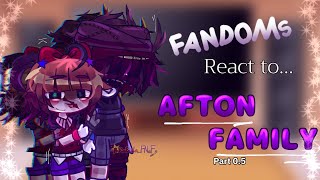 FANDOMs react to Afton Family  FNaF  Aftons × Gacha  Part 05 [upl. by Harac]