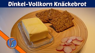 Knäckebrot selber machen 🍏  Gesundes Vollkorn Knäckebrot  Dinkel Knäckebrot [upl. by Hank]