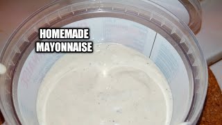 Mayonnaise Homemmade mayonnaiseHow to make mayonnaise at homeDOSA TO DONUT [upl. by Wheaton]