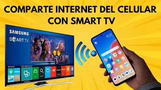 Cómo Compartir El Internet Del Celular Con Mi Smart Tv super fácil [upl. by Airehs]