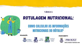 Rotulagem Nutricional Como calcular as informações nutricionais do rótulo [upl. by Schreck]