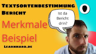 Textsortenbestimmung Bericht mit Beispiel  für deinen TGA [upl. by Berliner145]