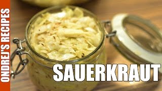 Homemade Sauerkraut Recipe  How To Make Sauerkraut in a Mason Jar at Home [upl. by Libenson]