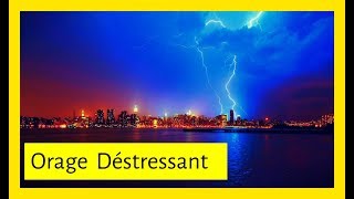 Le Bruit DUne Tempête Dans La Ville  Orage Déstressant Tonnerre  Foudre amp Pluie [upl. by Patrice]