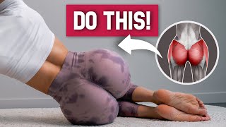 GIVE YOUR HIPS A HOURGLASS ROUND SHAPE Floor Only No Squats No Equipment At Home Butt Workout [upl. by Pape]