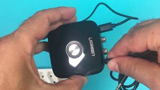 🎼🔊👉 UGREEN V41 Wireless Bluetooth Receiver Audio Adapter [upl. by Avat]