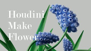 【Houdini tutorial 】houdini kinefx make a flower vellum simulation [upl. by Linda]