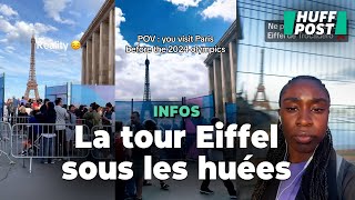 À Paris les touristes qui visitent la capitale avant les JO sont très déçus [upl. by Odnamra]