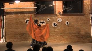 Tribal Beat Dance Retreat 2014 Terri Allred  Black Magic Woman ATS® Veil Solo [upl. by Stilwell]