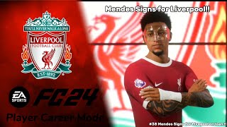 Liverpool Sign Thierry Mendes  EAFC 24 Player Career Mode Episode 38 [upl. by Nnaeirual]