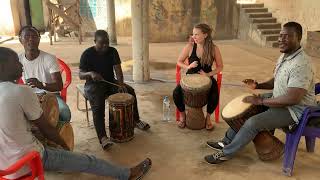 Kassa djembe with Mouctar Toure Guinea  Conakry [upl. by Shandra]