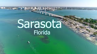 Aerial of Sarasota and Surrounding Keys in 4k [upl. by Nivag55]