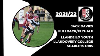 LLANDEILO YOUTH 202122  JACK DAVIES  FULLBACKFLYHALF [upl. by Harriman]