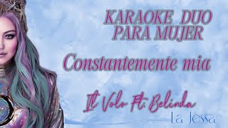 CONSTANTEMENTE MIA KARAOKE PARA MUJER [upl. by Ahsiened]