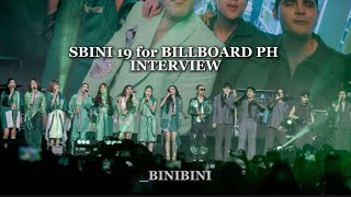 SB19 amp BINI’s BILLBOARD PH INTERVIEW EDIT SBINI 19 ♾️ [upl. by Idhem]