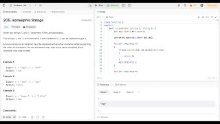 Isomorphic Strings LeetCode 205 Time ON [upl. by Ayoj]
