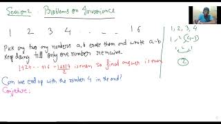 2 Invariance Principle Operations on numbers on a board [upl. by Feodore]