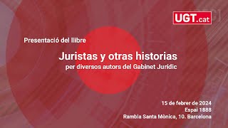 Presentació del llibre “Juristas y otras historias” [upl. by Felten78]