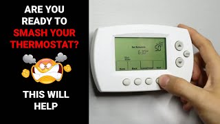 How to Program a Honeywell Thermostat [upl. by Anesusa649]