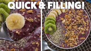 High Protein Acai Bowl  Easy Healthy Dessert [upl. by Bela]