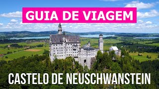 Castelo de Neuschwanstein em 4k Alemanha Baviera para visitar [upl. by Ainezey]