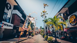 【4K】Bali Coronavirus Lockdown Driving Around Empty Seminyak  Legian  Kuta  BALI COVID19 [upl. by Paulie]