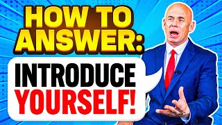 HOW TO ANSWER quotINTRODUCE YOURSELFquot in a JOB INTERVIEW [upl. by Aleik]