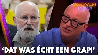 René snapt commotie rondom waarschuwing richting Timmermans niet Dat was écht een grap [upl. by Hadnama]