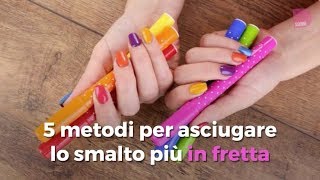 5 modi per far asciugare lo smalto più in fretta [upl. by Wadleigh]