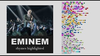 Eminem on Speedom  Lyrics Rhymes Highlighted 100th Upload [upl. by Orelie]