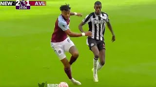 Tyrone Mings INJURY Vs Newcastle United [upl. by Aymahs]