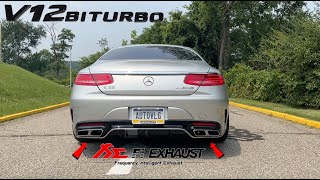 Introducing The Worlds First Straight Piped S65 AMG  60L V12 Mercedes [upl. by Rabush620]