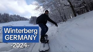 Destination Winterberg Germany  2024  Snowboarding vlog [upl. by Htiel]