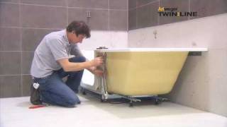 Montage  Installation Artweger TWINLINE 2 Duschbadewanne  shower bath [upl. by Adgam]