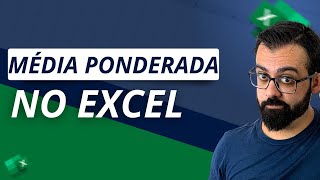 Como Calcular a MÉDIA PONDERADA no Excel [upl. by Amil]