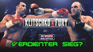 Wladimir Klitschko vs Tyson Fury  verdienter Sieg [upl. by Akimet]