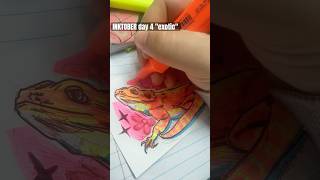 I love beardies beardeddragon lizard pets art inktober animals sketch drawing illustration [upl. by Hachmann72]